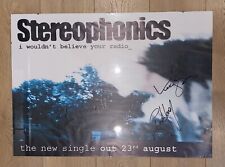 Stereophonics hand signed for sale  NEWCASTLE UPON TYNE