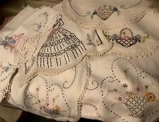 Vintage embroidery runners for sale  Gouldsboro