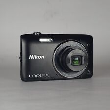 Used, Nikon Coolpix S3500 20.1MP x7 Digital Camera Black + Case + Original Box  for sale  Shipping to South Africa