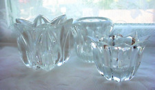 pieces crystal 3 glass for sale  Fairfax