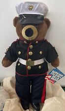 Used, Vtg JJ Wind PATRIOT 20" US Marine Teddy Bear collectible Korea  for sale  Shipping to South Africa