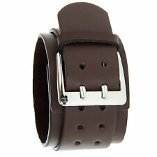 Punk Cool Men Womens Wide Genuine Leather Belt Bracelet Cuff Wristband Bangle I for sale  Shipping to South Africa