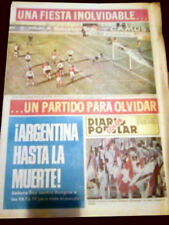 INAUGURACIÓN DE LA COPA MUNDIAL DE LA FIFA ARGENTINA 1978 - Periódico popular segunda mano  Argentina 