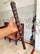 VINTAGE HANDMADE BRASS WORK WOODEN BIG HOOKAH / CHILAM /TOBACCO SMOKING PIPE for sale  Shipping to South Africa
