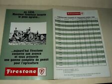 Prospectus pneu firestone d'occasion  Cluny