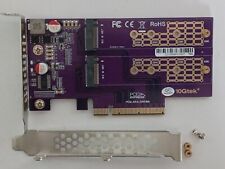 Usado, Adaptador 10Gtek 3.0 para NVMe (2) M.2 para SSD M.2 (chave M), X8, compatível com PCIe... comprar usado  Enviando para Brazil