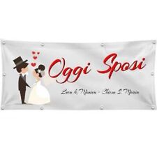 Banner striscione matrimonio usato  Acate