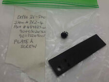 OEM Delta 36-540 Type 2 10" Table Saw PLATE W/SCREW (Part #489037-00) for sale  Barrington
