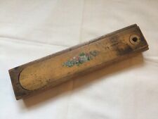 Vintage Wooden Sliding Pencil Case With Hand Painted Box Flowers From The 1950s for sale  BROMSGROVE