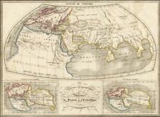 Mapa Planisferio Tolomeo Strabo Eratosthène Atlas aguafuerte Original XIX comprar usado  Enviando para Brazil
