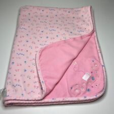 Usado, Cobertor de bebê vintage Carters rosa algodão bordado flor borboleta reversível comprar usado  Enviando para Brazil