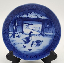 1969 Blue Decorative Christmas Plate, Goose, Bing & Grondahl, B&G for sale  Shipping to South Africa