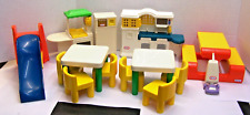 14 Little Tikes Dollhouse Furniture Lot Vacuum, Kitchen, Tables & Chairs & More for sale  Shipping to South Africa