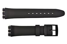 Pulseira de relógio de plástico Swatch substituição 17 mm preta comprar usado  Enviando para Brazil