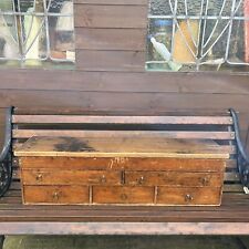 Vintage Wooden Pine Tool Crafters Box Chest Of Drawers for sale  Shipping to South Africa