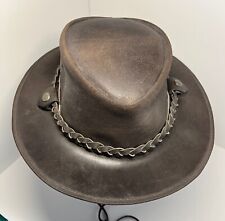 Leather cowboy hat for sale  IBSTOCK