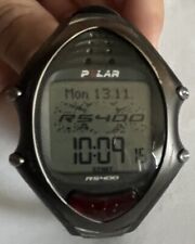 Reloj de pulsera Polar RS400 monitor de frecuencia cardíaca en funcionamiento BATERÍA NUEVA - solo reloj segunda mano  Embacar hacia Argentina