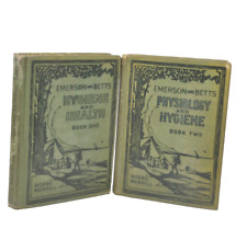 Libro de higiene y salud 1 y 2 fisiología e higiene Emerson and Betts 1924 HC segunda mano  Embacar hacia Argentina