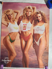 Póster Vintage TECATE Cerveza Cerveza con 3 Mujeres Sexy en Bikinis, Gulp of Mexico, usado segunda mano  Embacar hacia Argentina