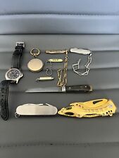 Grandpa's Junk Drawer Lot Pocket Knives Watch Letter Opener Golf Tool for sale  Shipping to South Africa