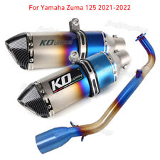 Sistema de exaustão Completa Frente De cabeçalho Link Pipe Silenciador Para Yamaha Zuma 125 2021-2022 comprar usado  Enviando para Brazil