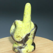 Cristal natural 49g. Turmalina de grama. Esculpida à mão. Requintada estátua de dedo dactilo96 comprar usado  Enviando para Brazil