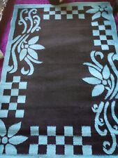 Black turquoise rug for sale  LUTON