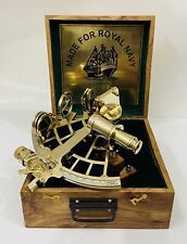 Polished brass sextant d'occasion  Expédié en Belgium