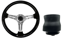 Black chrome steering for sale  PETERBOROUGH