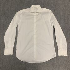 Camisa Suit Supply Traveller masculina extra slim fit 41/16 branca L/S botão frontal comprar usado  Enviando para Brazil
