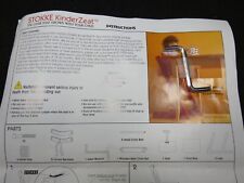 Instruções de montagem de cadeira alta Stokke KinderZeat originais + chave sextavada, usado comprar usado  Enviando para Brazil