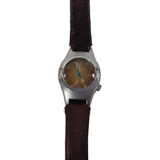 Ripcurl Ladies Watch Classic Surf Silver Tone Leather Strap Leila 17583G Working, used for sale  Shipping to South Africa
