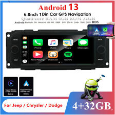 Navegação GPS rádio estéreo Android 13 4GB+32GB para Jeep Chrysler Dodge com Carplay 6,8"" comprar usado  Enviando para Brazil