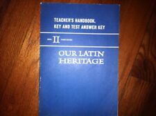 latin answer key beginning for sale  Feasterville Trevose
