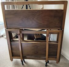Vintage Art Deco/MCM Two Tier Mobile Folding Drinks/Snacks Trolley  for sale  Shipping to South Africa