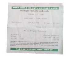 Cricket ticket england for sale  STOCKTON-ON-TEES