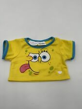 Rare Build a Bear Workshop Nickelodeon Spongebob Shirt - Yellow With Blue Collar for sale  Shipping to South Africa