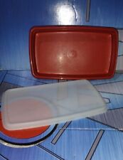 Vintage Tupperware 816-17 Paprika Deli Meat Container w/ Lid for sale  Shipping to South Africa