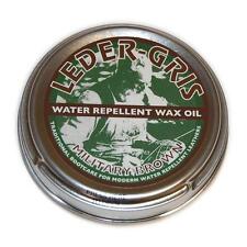 Leder Gris Original Wax Oil Brown 80g Tin Waterproofing Boot Treatment Polish for sale  Shipping to South Africa