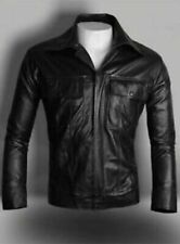 Mens Rock N Roll Elvis Presley Black Leather Jacket for sale  Shipping to South Africa