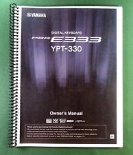 Manual de instruções Yamaha PSR-E333 YPT-330: 76 páginas e capas protetoras! comprar usado  Enviando para Brazil