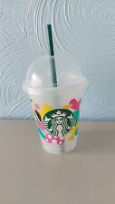 Starbucks Forget Me Not Limited Edition Reusable Cup Cold Drinks Frappe Straw for sale  TORRINGTON