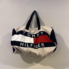 Bolso de lona vintage años 90 Tommy Hilfiger bloque de color rojo blanco y azul  segunda mano  Embacar hacia Argentina