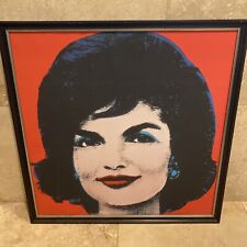 25”x25" JACQUELINE JACKIE KENNEDY ONASSIS by ANDY WARHOL FRAMED Art BOARD PRINT for sale  Shipping to South Africa