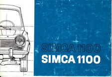 Simca 1100 livret d'occasion  Octeville-sur-Mer