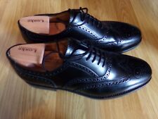 Loake black polished for sale  NEW MALDEN