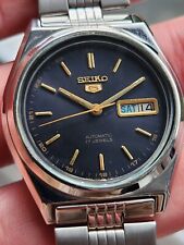 Vintage 1979, AZUL, SEIKO 5 Relógio Automático Masculino Dia/Data, 7009-876J comprar usado  Enviando para Brazil