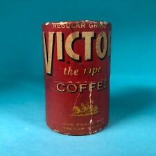 Victor café/estanho de especiarias 2 1/4"h construção toda em fibra c1930-40's escasso comprar usado  Enviando para Brazil