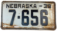 plate 1939 license nebraska for sale  Mundelein