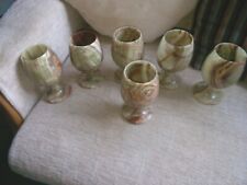 Goblets six onyx for sale  DURHAM